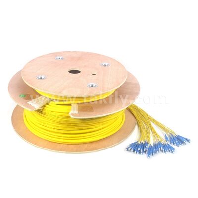 Cords de patch à fibre optique 48Cores SC-SC Pré-terminé Breakout Patchcord pour le centre de données télécom
