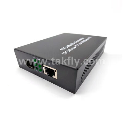 Convertisseur de média fibre non géré Gigabit 10G, extension économique du réseau de groupe de travail, protection isolée et maintenance facile