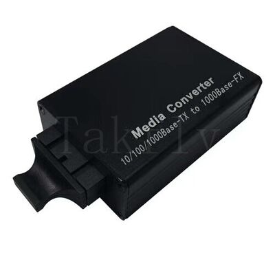 Mini convertisseur multimédia Ethernet rapide 100M, 10/100 Base-TX à 100 Base-FX, boîtier en aluminium, étendue à 100 km