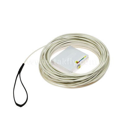 Kit de sortie de fibre FTTH pré-terminé ️ Monture murale sans outil, sans épissage, comprend une bobine de câble pour une installation FTTB rapide