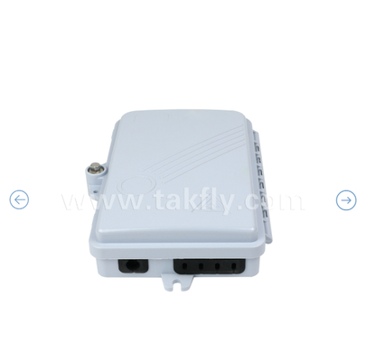 Boîte de terminaison à fibres optiques FTKS-1805-04A, 4 SC/APC SM SX Adaptateur, coque à cochon installé, FTTH FTTx Splicing Distribution Splitting Storage Cabling Management Enclosure Monture murale