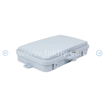 Boîte de terminaison à fibres optiques FTKS-1805-04A, 4 SC/APC SM SX Adaptateur, coque à cochon installé, FTTH FTTx Splicing Distribution Splitting Storage Cabling Management Enclosure Monture murale