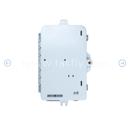 Boîte de terminaison à fibres optiques FTKS-1805-04A, 4 SC/APC SM SX Adaptateur, coque à cochon installé, FTTH FTTx Splicing Distribution Splitting Storage Cabling Management Enclosure Monture murale