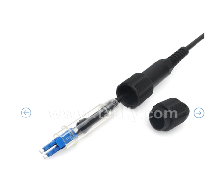 IP67 câble LC-LC à double patch étanche à l'eau, adapté aux environnements difficiles