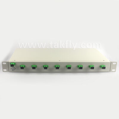 1U Rack Mount PLC Splitter avec une grande uniformité, un support à pleine longueur d'onde et une capacité de fonctionnement inverse
