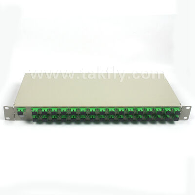1U Rack Mount PLC Splitter avec une grande uniformité, un support à pleine longueur d'onde et une capacité de fonctionnement inverse