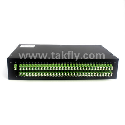 1×128 Compteur de port élevé PLC Rack de séparation monté Panneau de patch Ultra haute densité FTTX Distribution