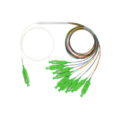 Splitter PLC de canal 1×9 avec fibre de 0,9 mm pour les réseaux de distribution optique FTTH/FTTX