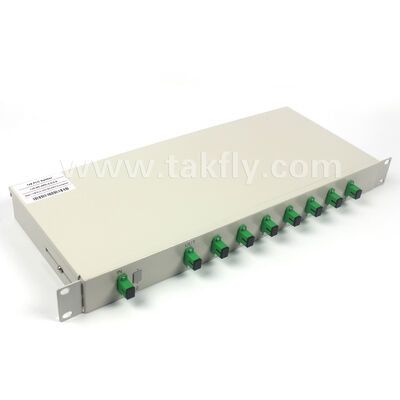 Série complète de répartiteurs PLC 1×2 à 1×32 – Châssis rack 1U pour bureau central
