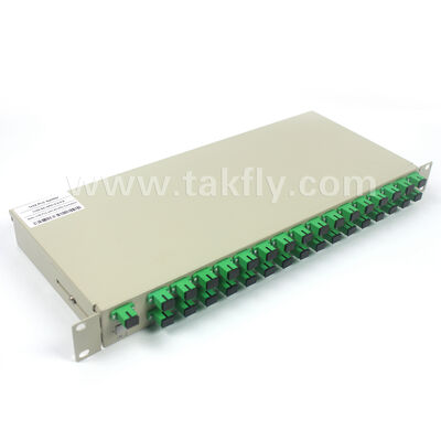 Série complète de répartiteurs PLC 1×2 à 1×32 – Châssis rack 1U pour bureau central