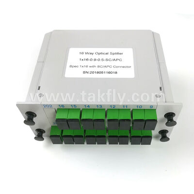 Répartiteur PLC LGX Box – Empreinte standardisée pour 1×2 à 2×64, compatible avec les connecteurs SC/LC