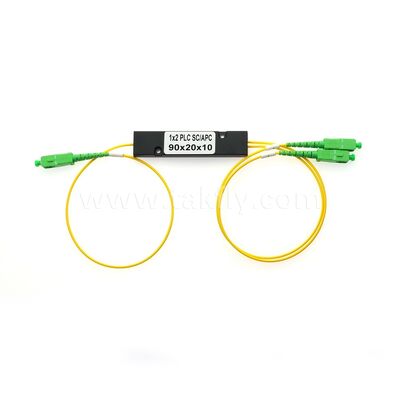 Répartiteur de fibre PLC – Mini boîtier ABS 3,0 mm, SM G657A1, SC/APC, pour le couplage et la distribution de signaux optiques dans les systèmes PON