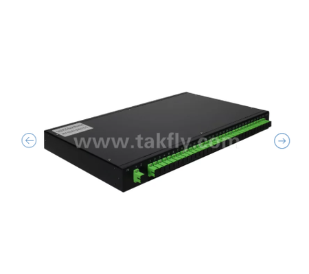Répartiteur optique PLC à montage en rack 1U – Panneau 19", monomode G657A1, SC/APC, pour la distribution de signaux optiques