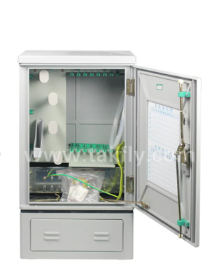 Armoire ODF en fibres optiques à 96 cœurs, type plancher, pour les nœuds de câbles de base et de câblage, avec connexion flexible en fibres