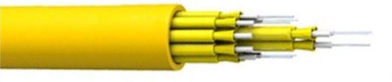 Cable optique de rupture à l'intérieur 4 à 48 noyaux, tampon étroit, résistance centrale en FRP, enveloppe LSZH/PVC