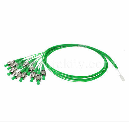 Array de fibres à 10 canaux avec connecteurs 10 × FC/APC ‡ FA 10CH à FC/APC × 10CH Assemblage de rupture, V-Groove de haute précision, faible réflexion arrière (≥ 60 dB),pour les essais optiques multicanaux et photoniques au silicium