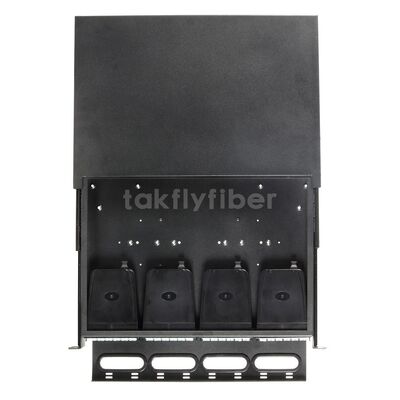 Panneau de brassage coulissant Takfly 1U/2U – Cassette MTP/MPO haute densité Plug-and-Play vers LC pour jusqu'à 192 fibres