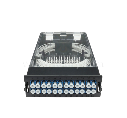 Pre‑terminated Cassette Module – TK‑HRM‑04, 12C/24C, Dual‑Mode: LC Pigtail Fusion or MPO‑LC Cassette Management, Plug‑and‑Play for Data Center Cabling