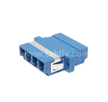 LC Quad Fiber Adapter – 4× LC Duplex, Space-Saving Design, for Cable-to-Cable & Cable-to-Equipment Connection