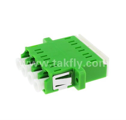 Adaptateur d'obturateur intérieur LC quadruple 4 en 1 APC LC duplex avec obturateur intégré, protège les yeux du laser à fibre optique, conforme à la CEI et à la RoHS, pour les centres de données et les connexions à haute puissance en fibre