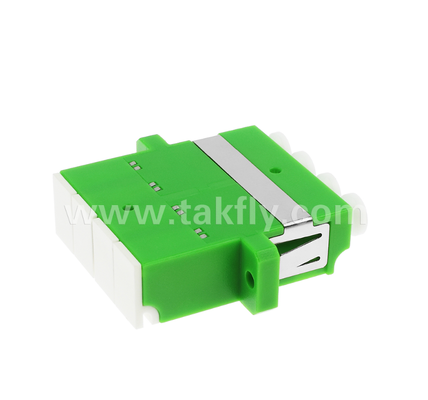 Adaptateur d'obturateur intérieur LC quadruple 4 en 1 APC LC duplex avec obturateur intégré, protège les yeux du laser à fibre optique, conforme à la CEI et à la RoHS, pour les centres de données et les connexions à haute puissance en fibre