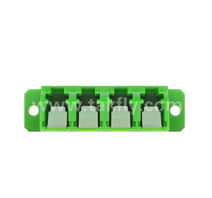 Adaptateur d'obturateur intérieur LC quadruple 4 en 1 APC LC duplex avec obturateur intégré, protège les yeux du laser à fibre optique, conforme à la CEI et à la RoHS, pour les centres de données et les connexions à haute puissance en fibre