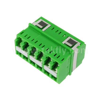 Adaptateur LC-LC à haute densité à 12 ports 12 cœurs, transmission de données multicanal, faible perte d'insertion, pour les centres de données et les réseaux à fibre optique à grande vitesse