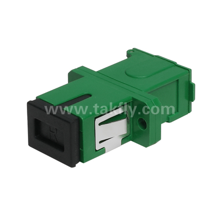 Adaptateur SC Simplex avec couvercle externe et obturateur latéral – Protection oculaire anti-poussière et laser, faible perte d'insertion, pour centres de données et connexions fibre FTTx