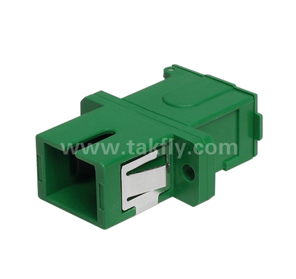 Adaptateur SC Simplex avec couvercle externe et obturateur latéral – Protection oculaire anti-poussière et laser, faible perte d'insertion, pour centres de données et connexions fibre FTTx