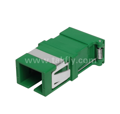 Adaptateur SC Simplex avec couvercle externe et obturateur latéral – Protection oculaire anti-poussière et laser, faible perte d'insertion, pour centres de données et connexions fibre FTTx