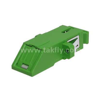 Adaptateur simplex de type diagonal SC avec volet intérieur intégré, protection des yeux contre la poussière et le laser, faible perte d'insertion, pour les connexions de centre de données et de fibre FTTx