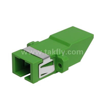 Adaptateur simplex de type diagonal SC avec volet intérieur intégré, protection des yeux contre la poussière et le laser, faible perte d'insertion, pour les connexions de centre de données et de fibre FTTx