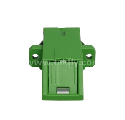 Adaptateur simplex de type diagonal SC avec volet intérieur intégré, protection des yeux contre la poussière et le laser, faible perte d'insertion, pour les connexions de centre de données et de fibre FTTx