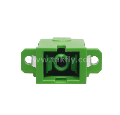 Adaptateur simplex de type diagonal SC avec volet intérieur intégré, protection des yeux contre la poussière et le laser, faible perte d'insertion, pour les connexions de centre de données et de fibre FTTx
