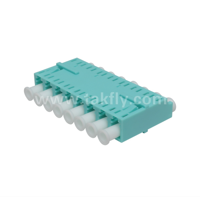 Adaptateur LC 8 voies – LC Duplex 8 en 1, adaptateur fibre haute densité, faible perte d'insertion, pour centre de données et patch haute densité FTTx