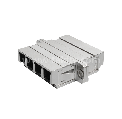 LC Quad Metal Adapter – High‑Density 4‑Port LC Interface, Rugged, Low Loss, High & Low Temperature Resistant