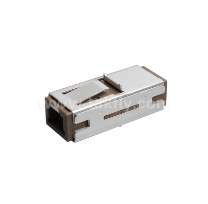 Adaptateur MU Simplex ️ Conception compacte, faible perte d'insertion, manchon en zirconium de précision, pour les connexions en fibre à haute densité