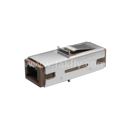 Adaptateur MU Simplex ️ Conception compacte, faible perte d'insertion, manchon en zirconium de précision, pour les connexions en fibre à haute densité