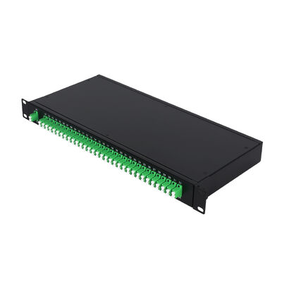 OEM 1U 19 pouces 2x64 Rack Mount LC Splitter PLC à fibre optique pour le centre de données FTTx