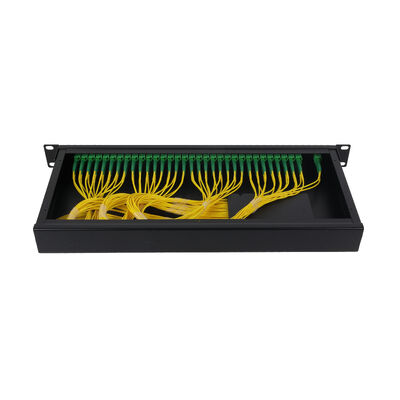 PLC Splitter 1U 19Inch 2x64 Rack Mount LC fibre optique pour le centre de données FTTx