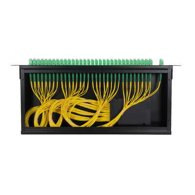 PLC Splitter 1U 19Inch 2x64 Rack Mount LC fibre optique pour le centre de données FTTx