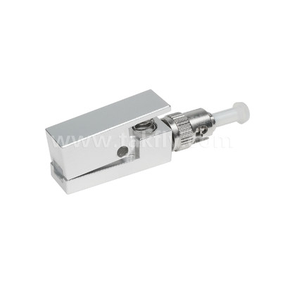 Adaptateur de fibre nue de type carré ST  exempt d'époxy, réutilisable, faible perte d'insertion, pour les tests et les applications de mesure des fibres optiques