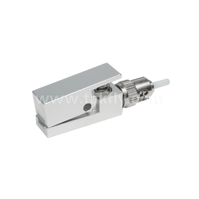 Adaptateur de fibre nue de type carré ST  exempt d'époxy, réutilisable, faible perte d'insertion, pour les tests et les applications de mesure des fibres optiques