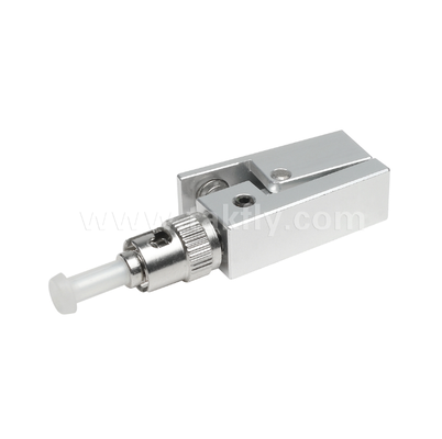 Adaptateur de fibre nue de type carré ST  exempt d'époxy, réutilisable, faible perte d'insertion, pour les tests et les applications de mesure des fibres optiques