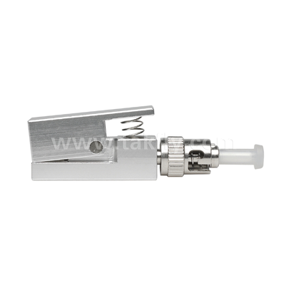 Adaptateur de fibre nue de type carré ST  exempt d'époxy, réutilisable, faible perte d'insertion, pour les tests et les applications de mesure des fibres optiques