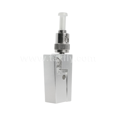 Adaptateur de fibre nue de type carré ST  exempt d'époxy, réutilisable, faible perte d'insertion, pour les tests et les applications de mesure des fibres optiques