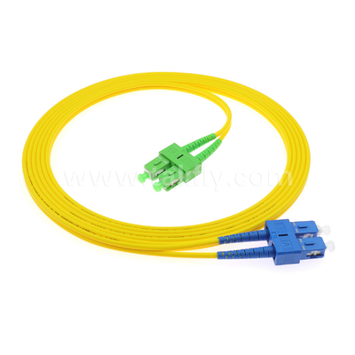 Cordon de brassage à fibre optique SC-SC simplex et duplex – SM/MM, pour une interconnexion de réseau optique fiable