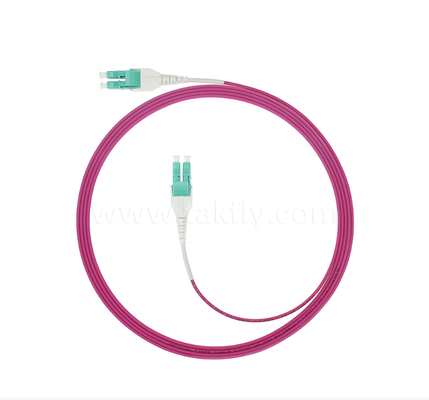 Cordon de brassage fibre optique LC Uniboot – Un tube à deux conducteurs, polarité fixe, structure compacte, réduit de moitié le volume du câble pour le câblage haute densité