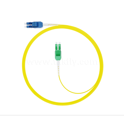 Cordon de brassage fibre optique LC Uniboot – Un tube à deux conducteurs, polarité interchangeable, jaune, réduit de moitié le volume du câble