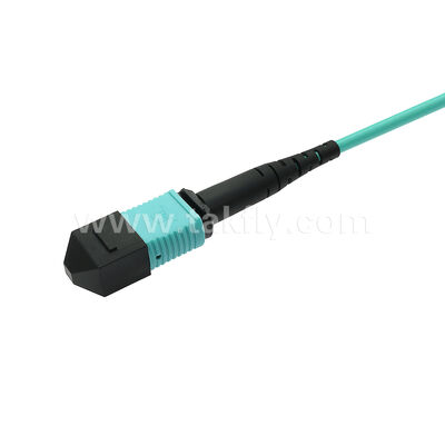 Fibre optique du câble de tronc du millimètre OM3 de Patchcord de MPO MTP 12F pour le câblage de télécom d'AI de centre de données